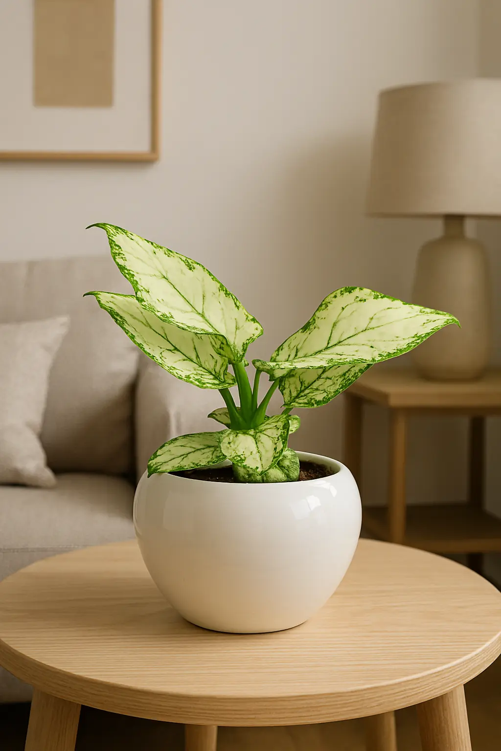 آگلونما وایت جوی: دوست سبز و مرواریدی خانه شما آگلونما گل برگ سبز و سفید