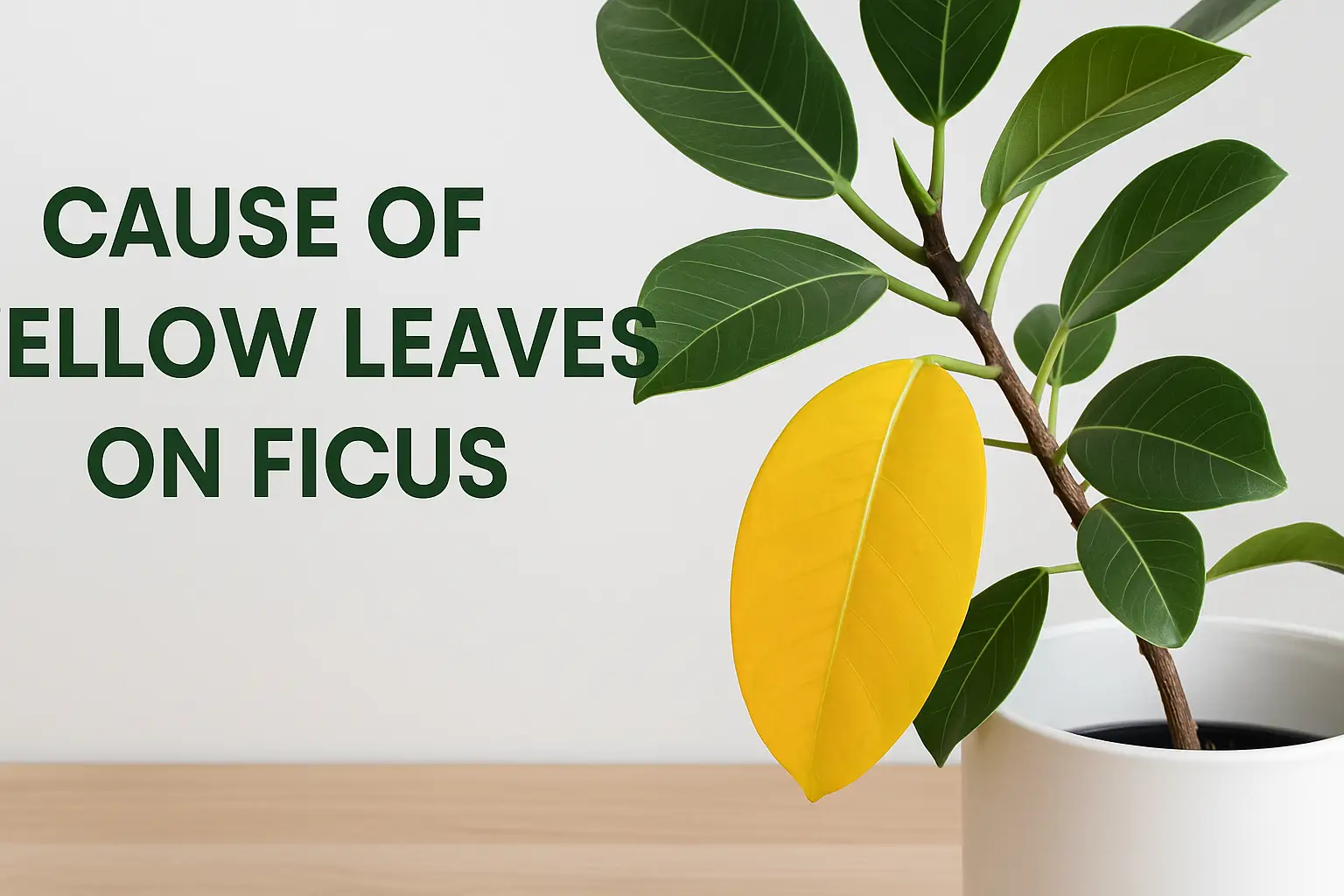 علت زرد شدن برگ فیکوس