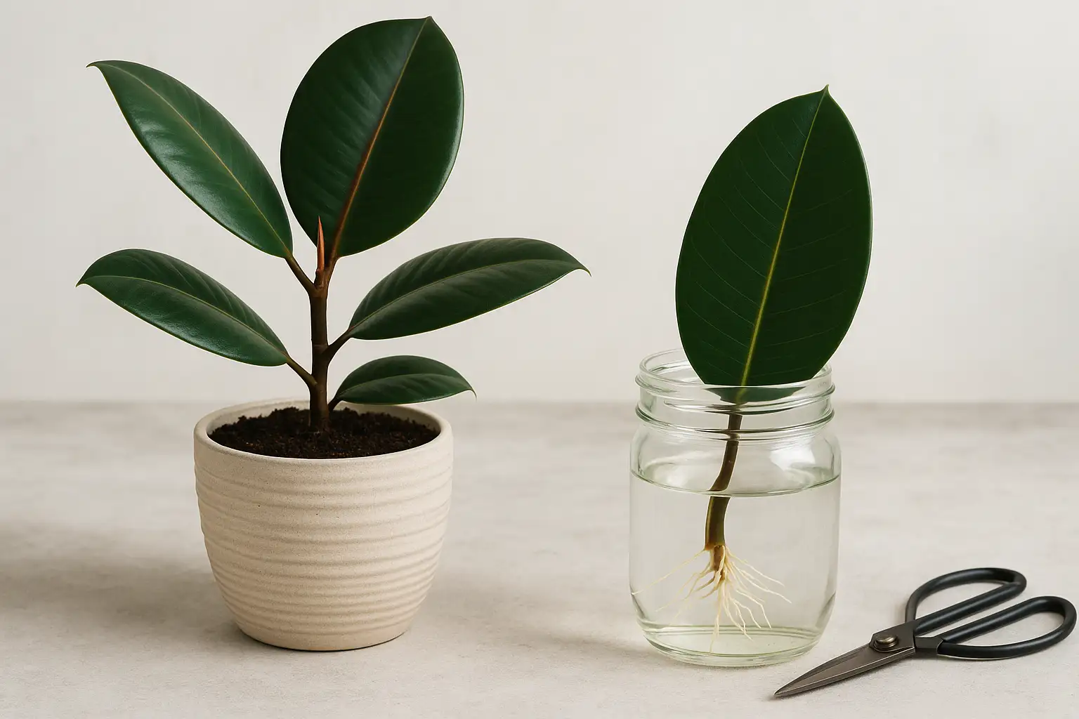 تکثیر فیکوس بلک با برگ